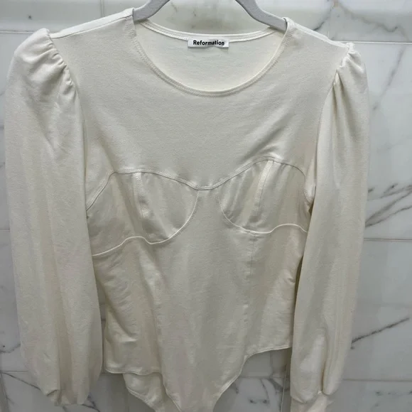 REFORMATION Emery stretch-organic cotton jersey bodysuit - Picture 5 of 6